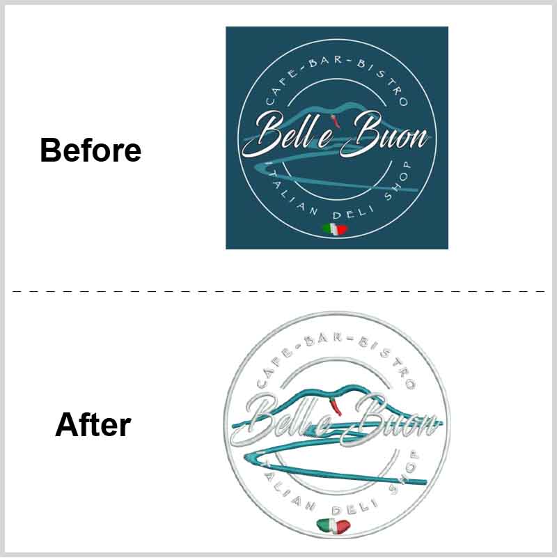 artwork Embroidery digitizing