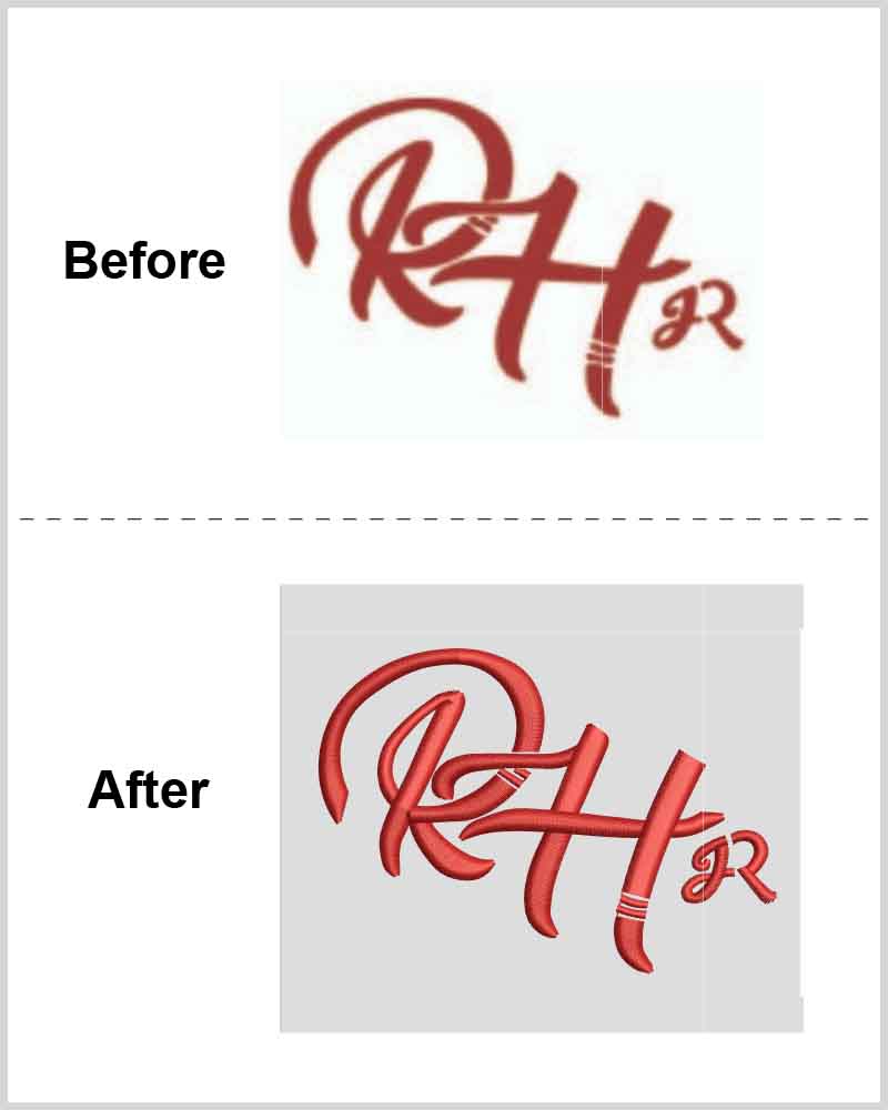 logos Embroidery digitizing